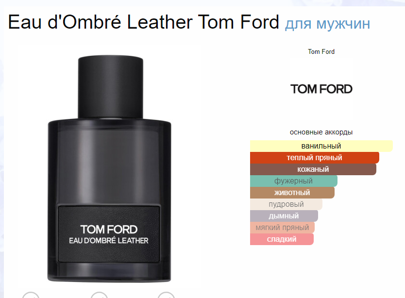 Омбре Кожа Том Форд Ombré Leather Tom Ford EDP 100 мл