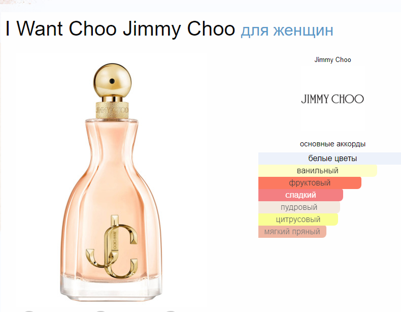 Я Вант Чу Джимми Чу I Want Choo Jimmy Choo EDP 100 мл