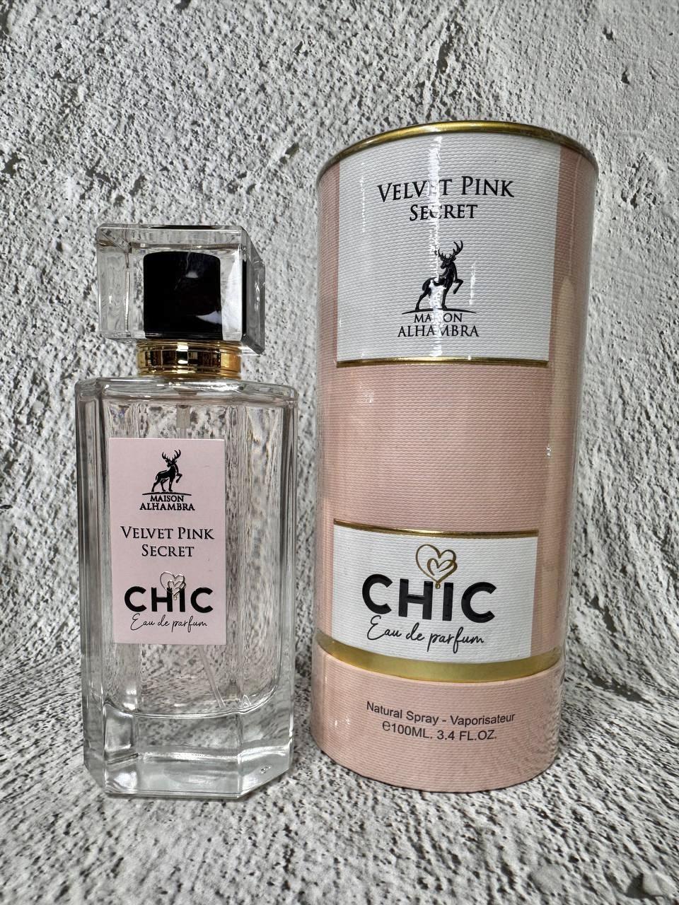 Духи Chic Velvet Pink Secret Maison Alhambra Шик Вельвет Пинк Секрет Мейсон Альгамбра 100 мл