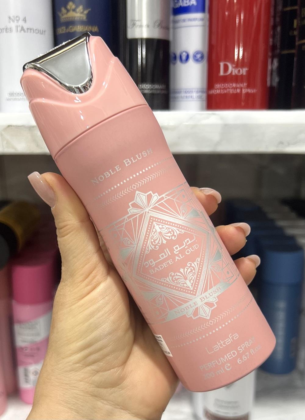 Дезодорант Badee Al Oud Noble Blush Lattafa Бади Аль Уд Нобл Блаш Латтафа 200 мл